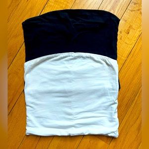 White and black tube tops